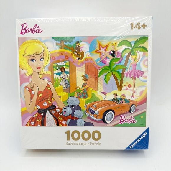 Ravensburger Barbie: Vintage Barbie 1000 Piece Jigsaw Puzzle for‎ Adults 14+ - Picture 11 of 11